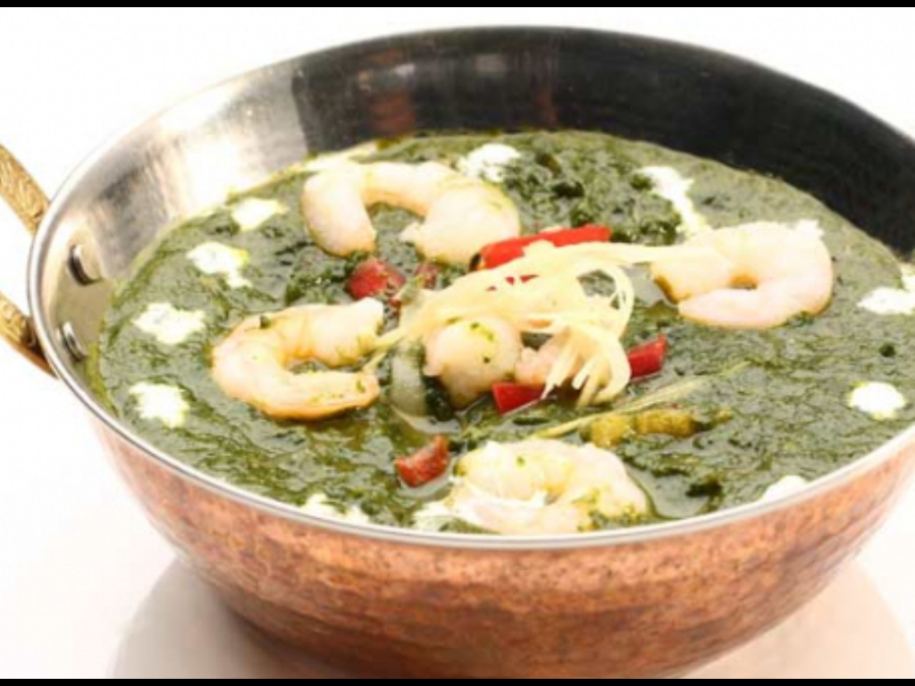 Shrimp Saag.