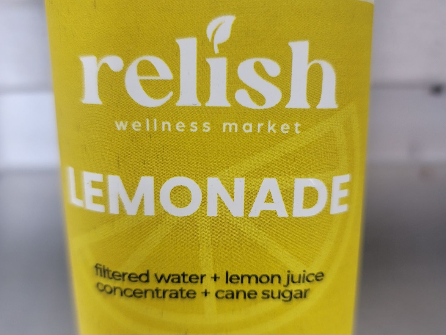 Fresh Lemonade by Relish Wellness Market.