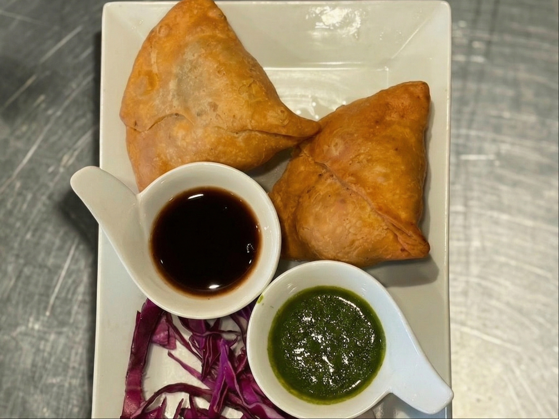 Vegetable Samosa.