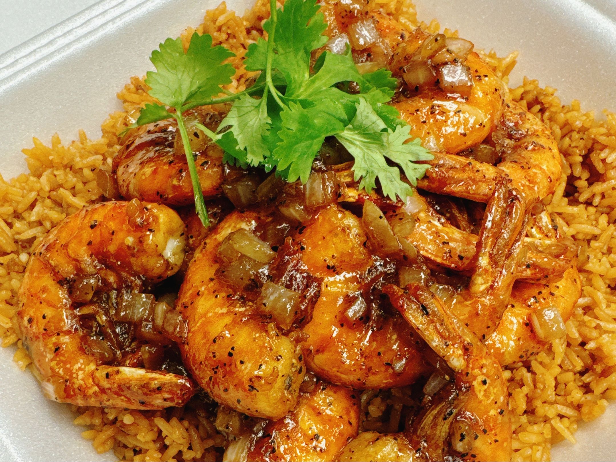 Sautéed Black Pepper Shrimp