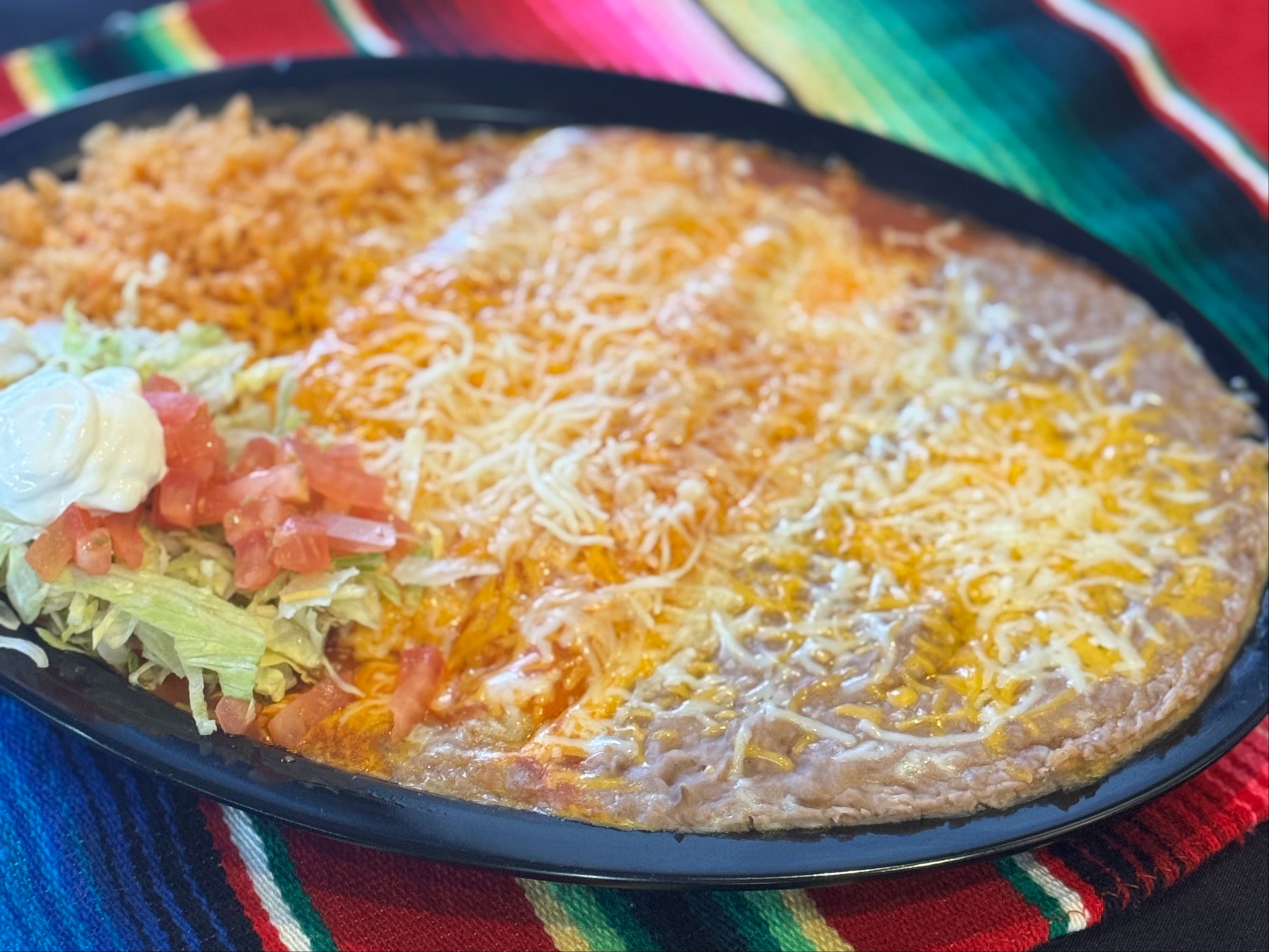 #2 2 Enchilada Plate.