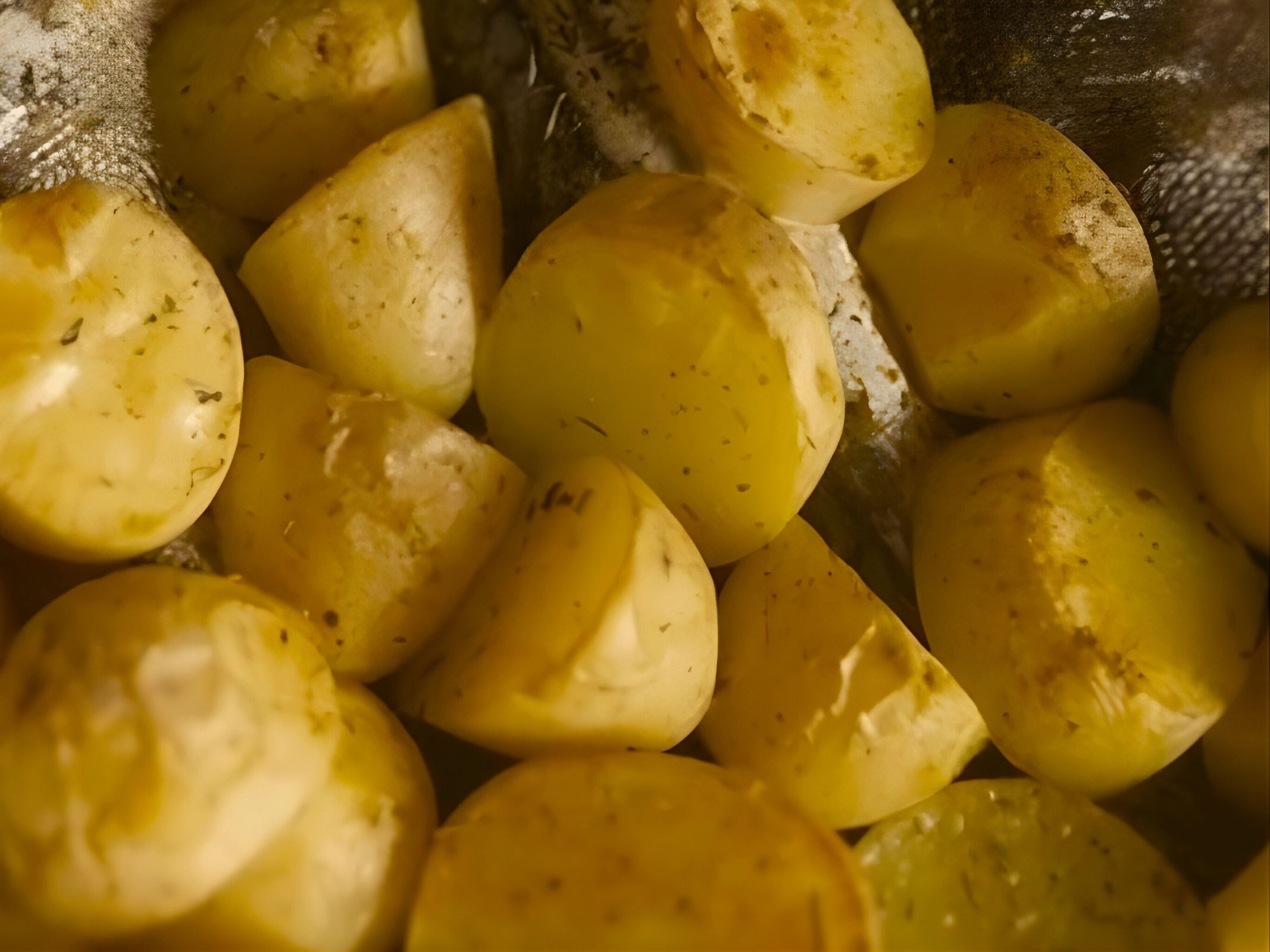 Seasoned Curry Potatoes.
