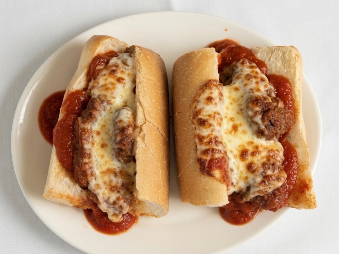 Eggplant Parmigiana Sandwich.