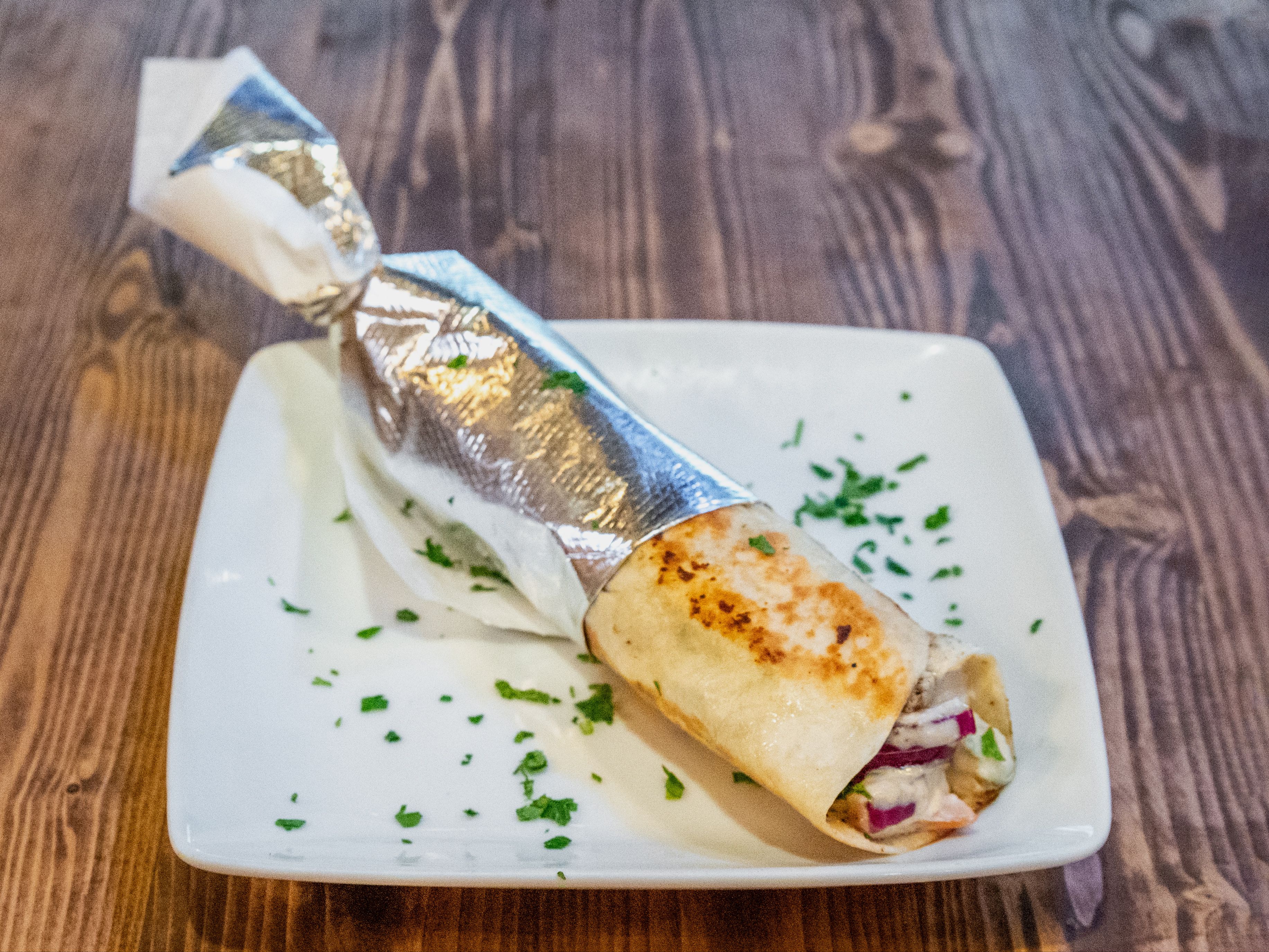 Shish Kabab Sandwich.