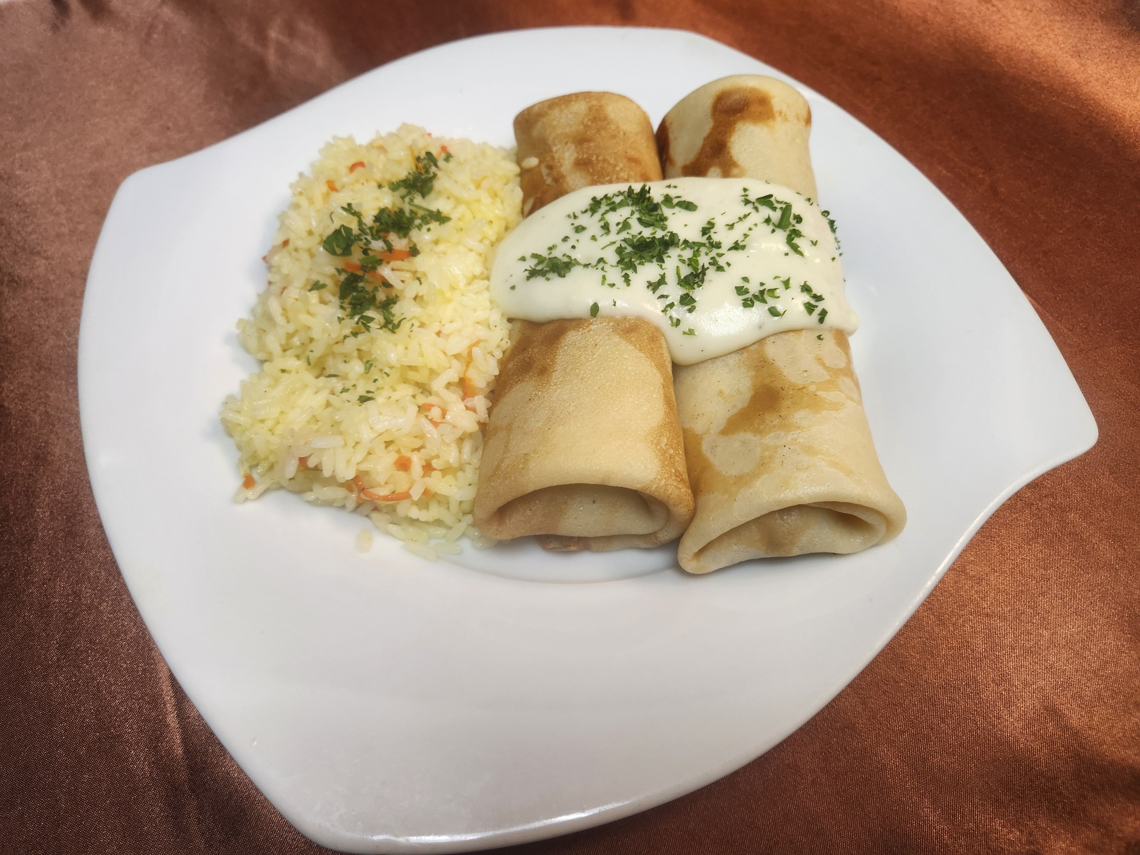 Cabbage Blintzes.