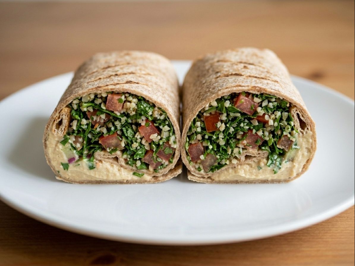 Hummus Tabbouli Wrap.