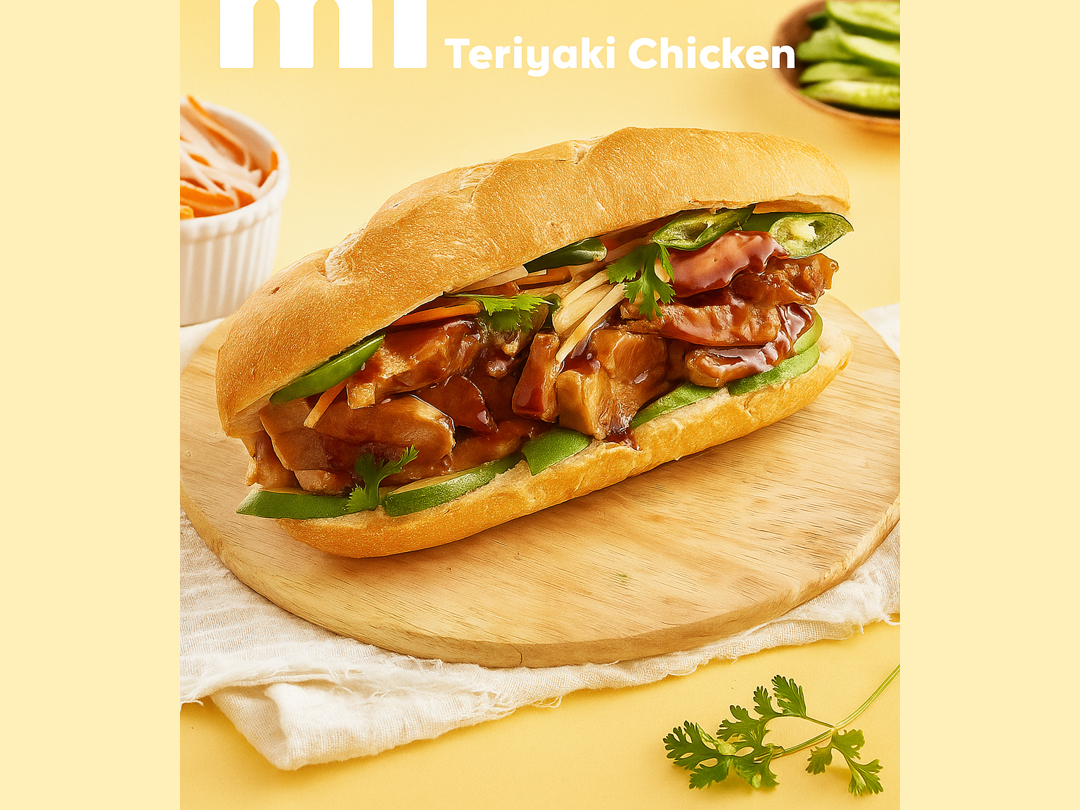 Teriyaki Grilled Chicken Banh Mi