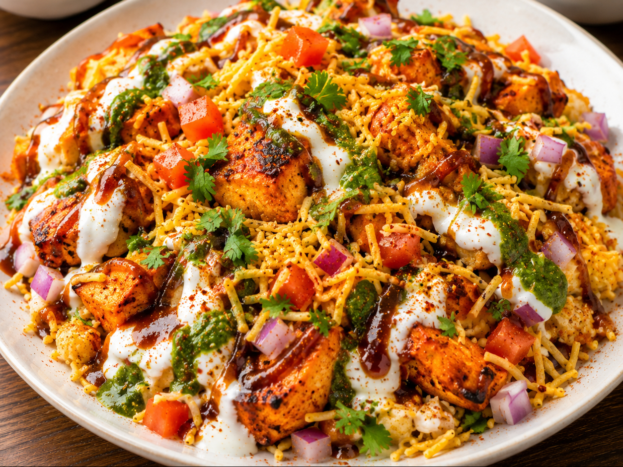 Chicken Tikka Chaat.