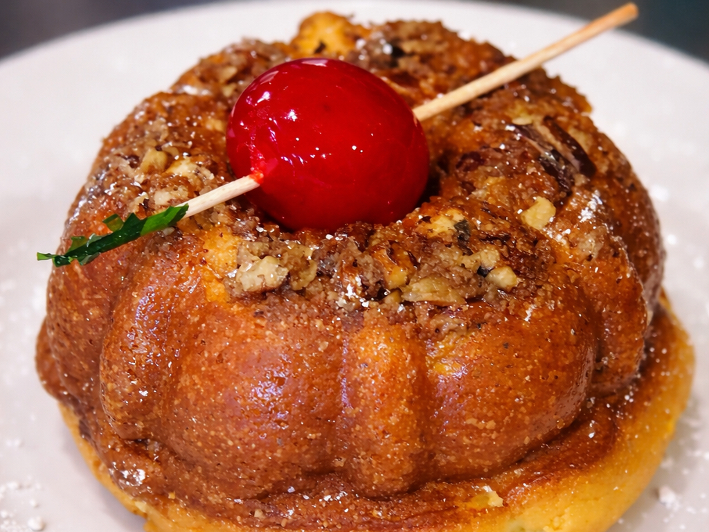 Bahamian Pecan Rum Cake.