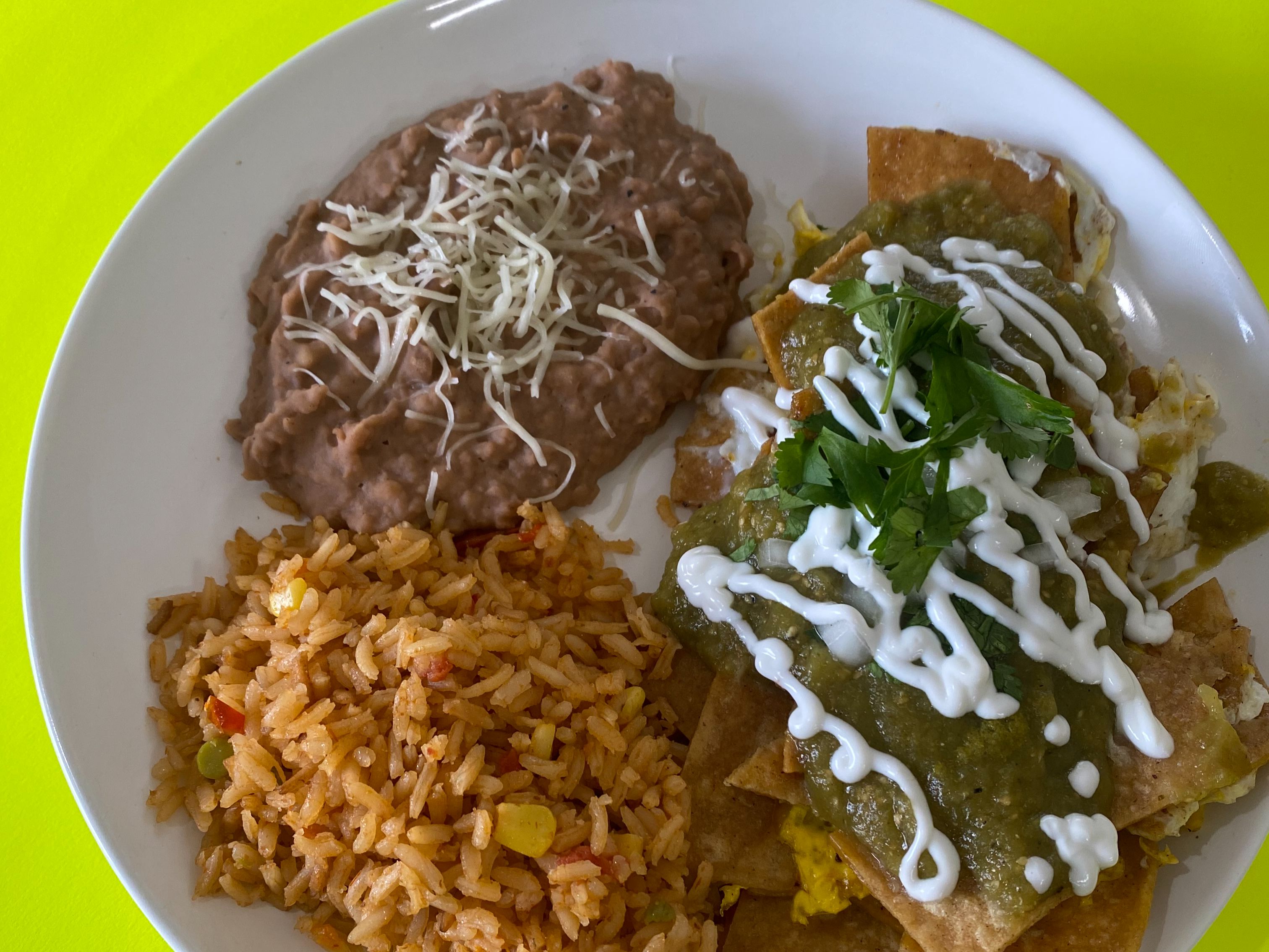 Chilaquiles Verdes.