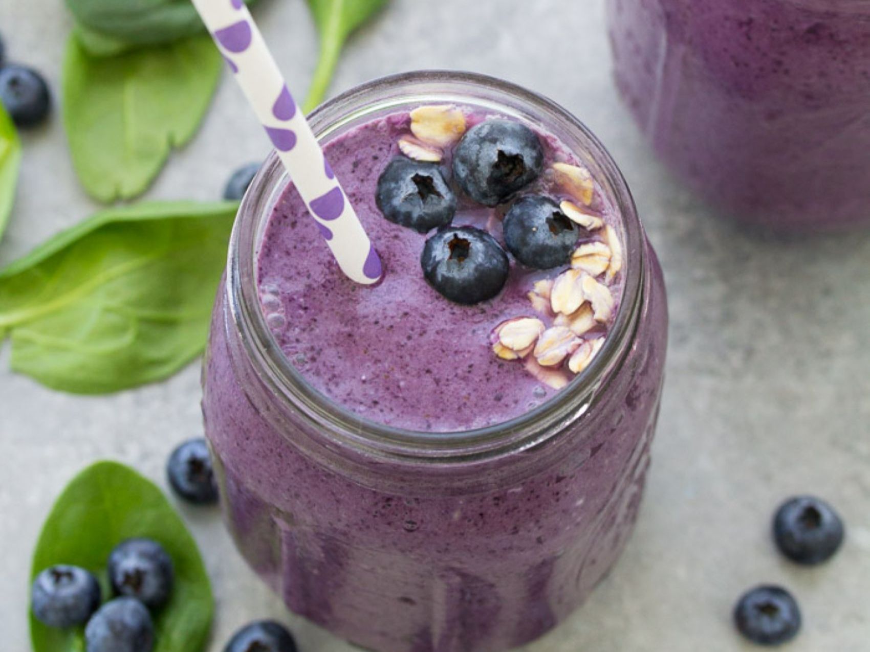 Blueberry Crumble Smoothie.