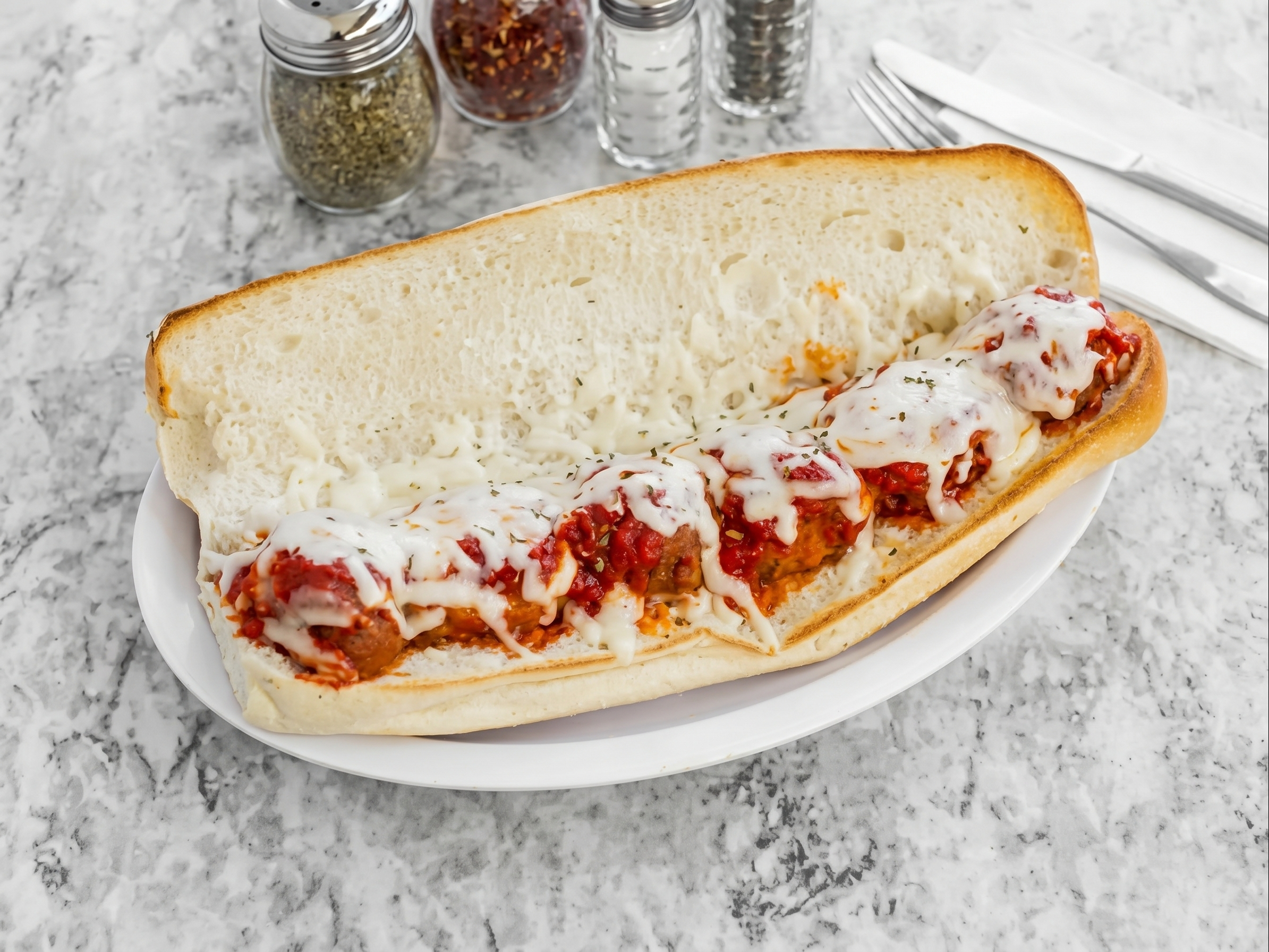Meatball Parm Hero (Half).