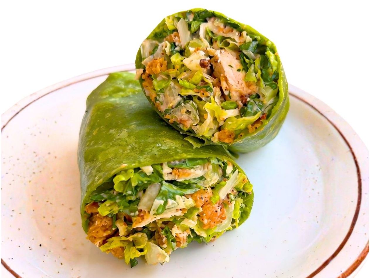 Chicken Caesar Salad Wrap.