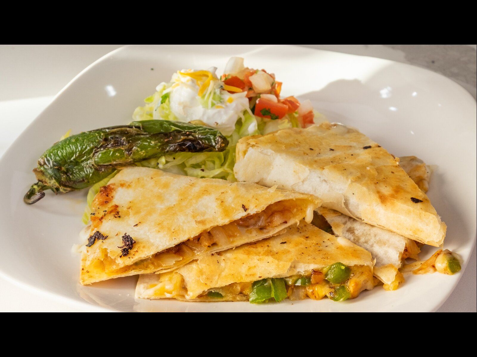 Jerk Chicken Quesadilla.