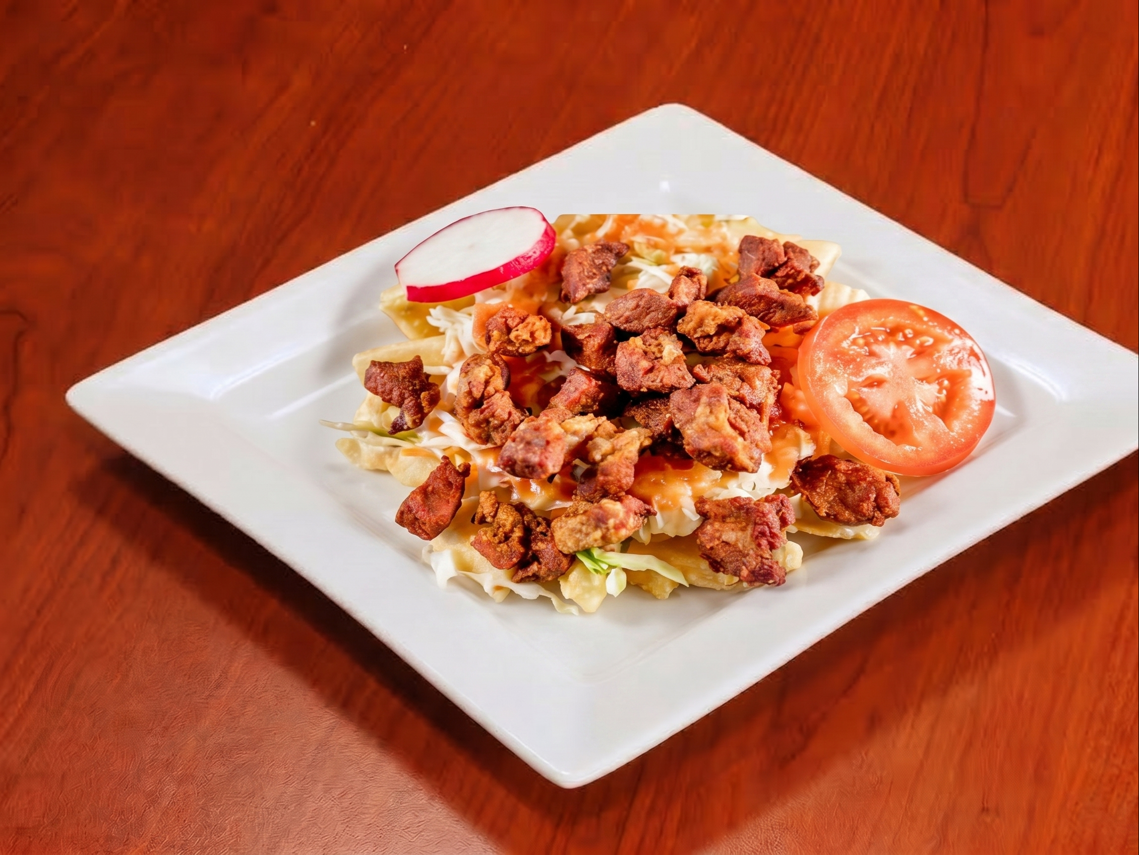 Yucca with Chicharron.