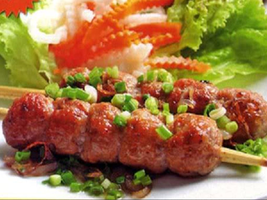 SKEWERS - GRILLED NEM MEATBALL.