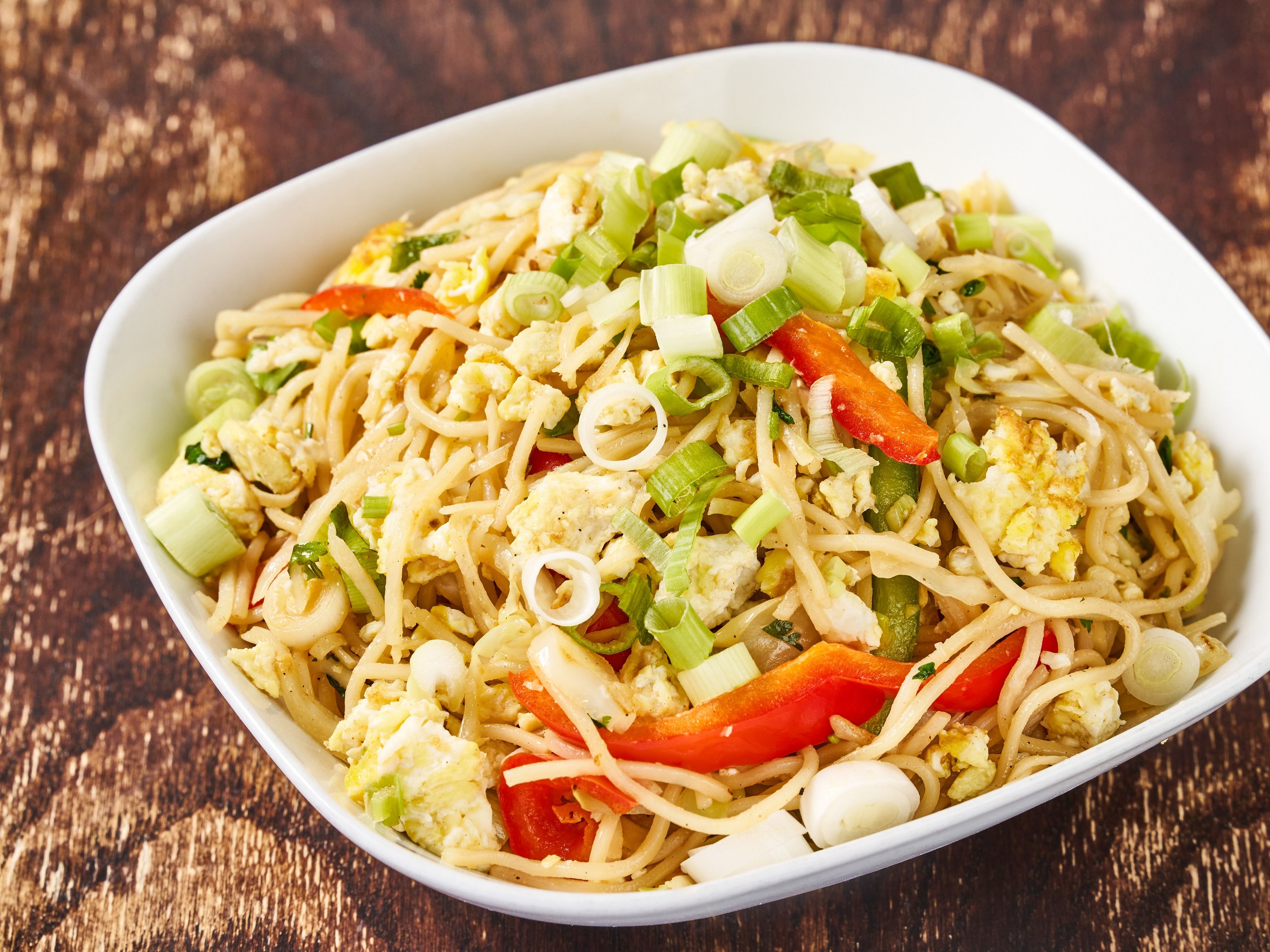 "Singapore" Street Noodles (Veg/Egg/Chicken/Shrimp) (GF).