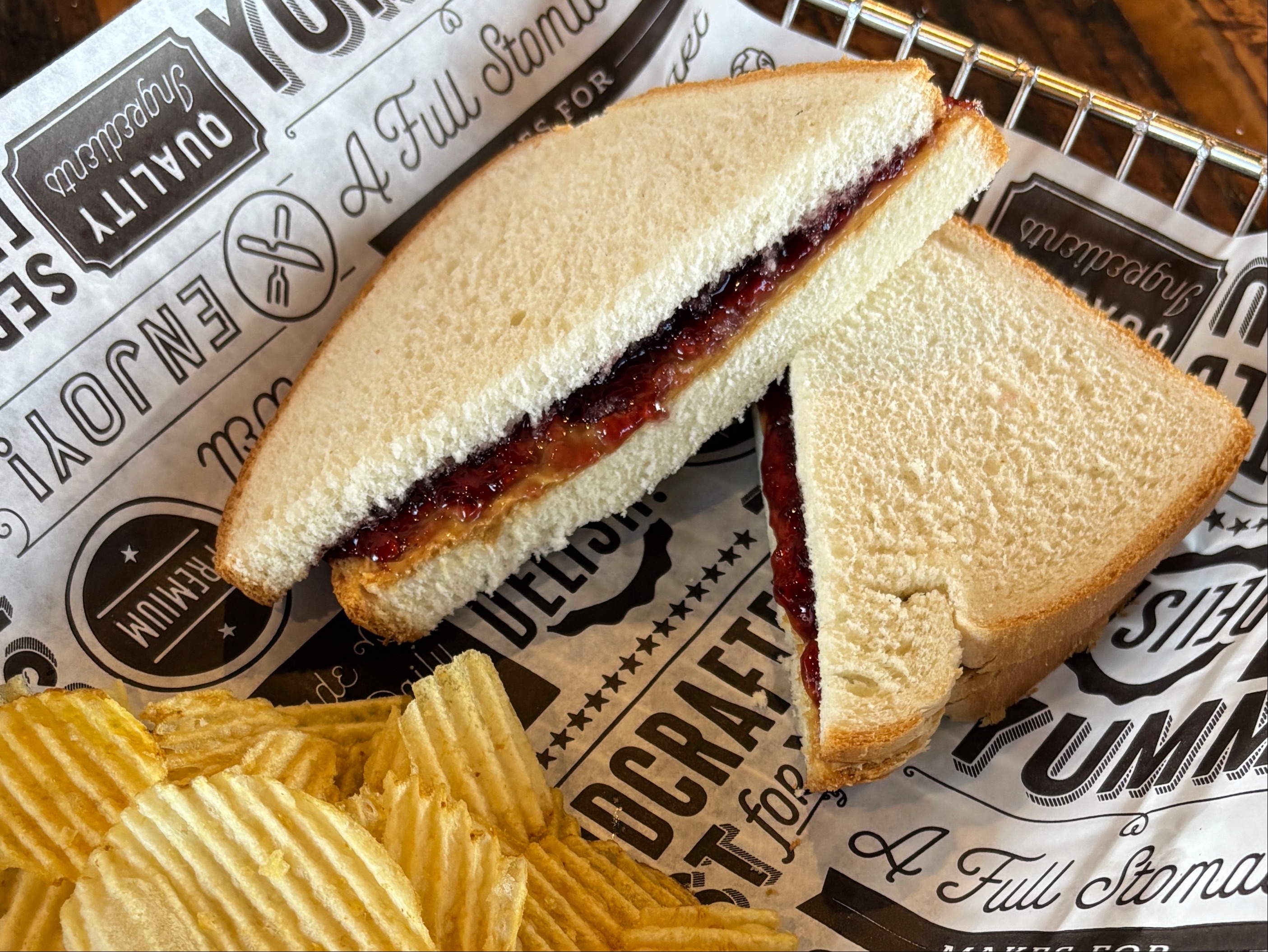 Kids PB&J Sandwich.