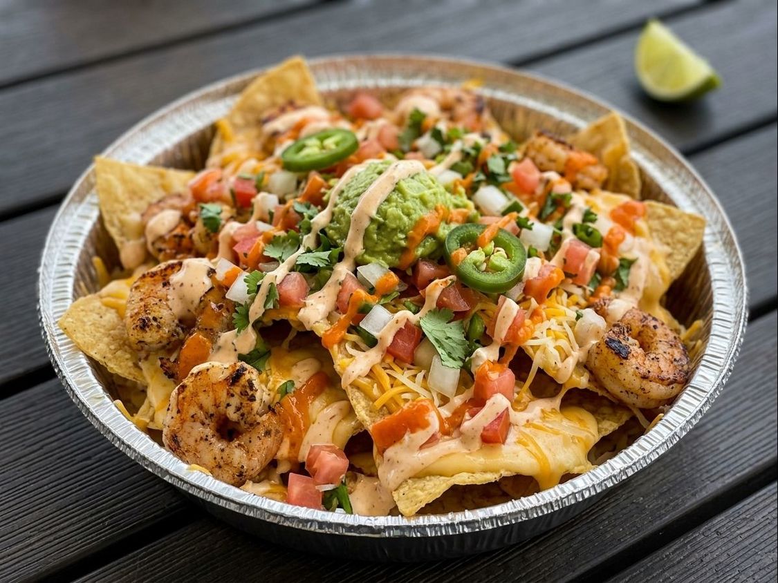 Fish or Shrimp Nachos