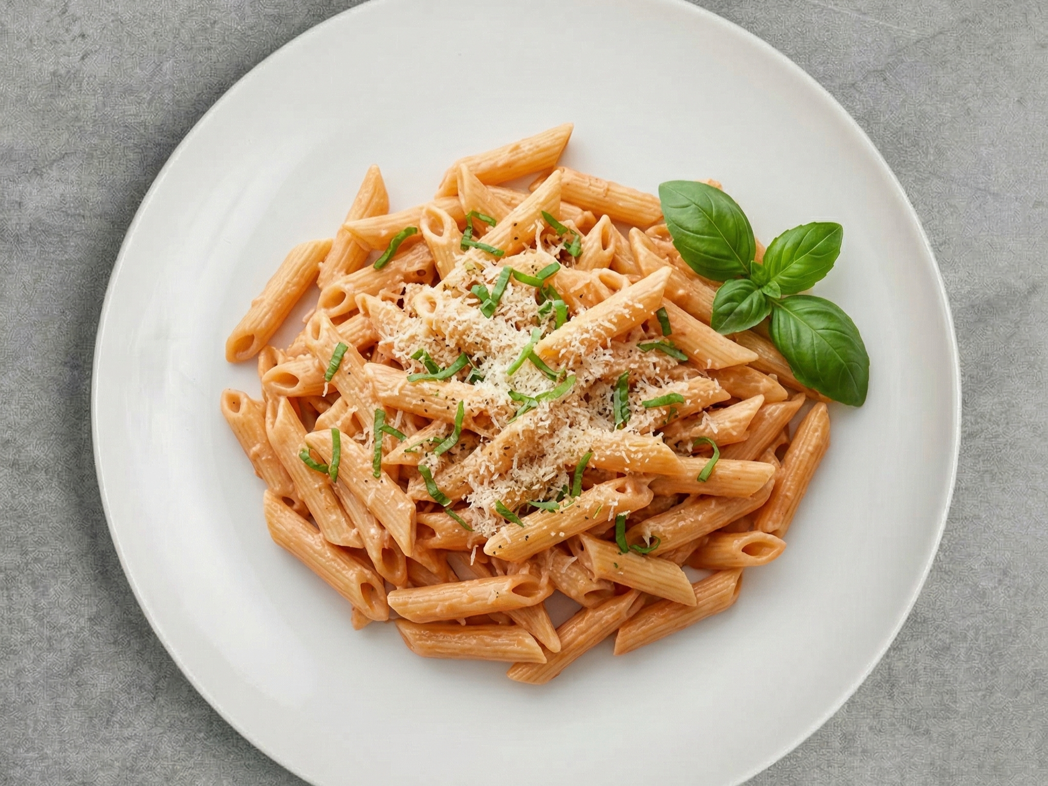 Pasta with Vodka Sauce.