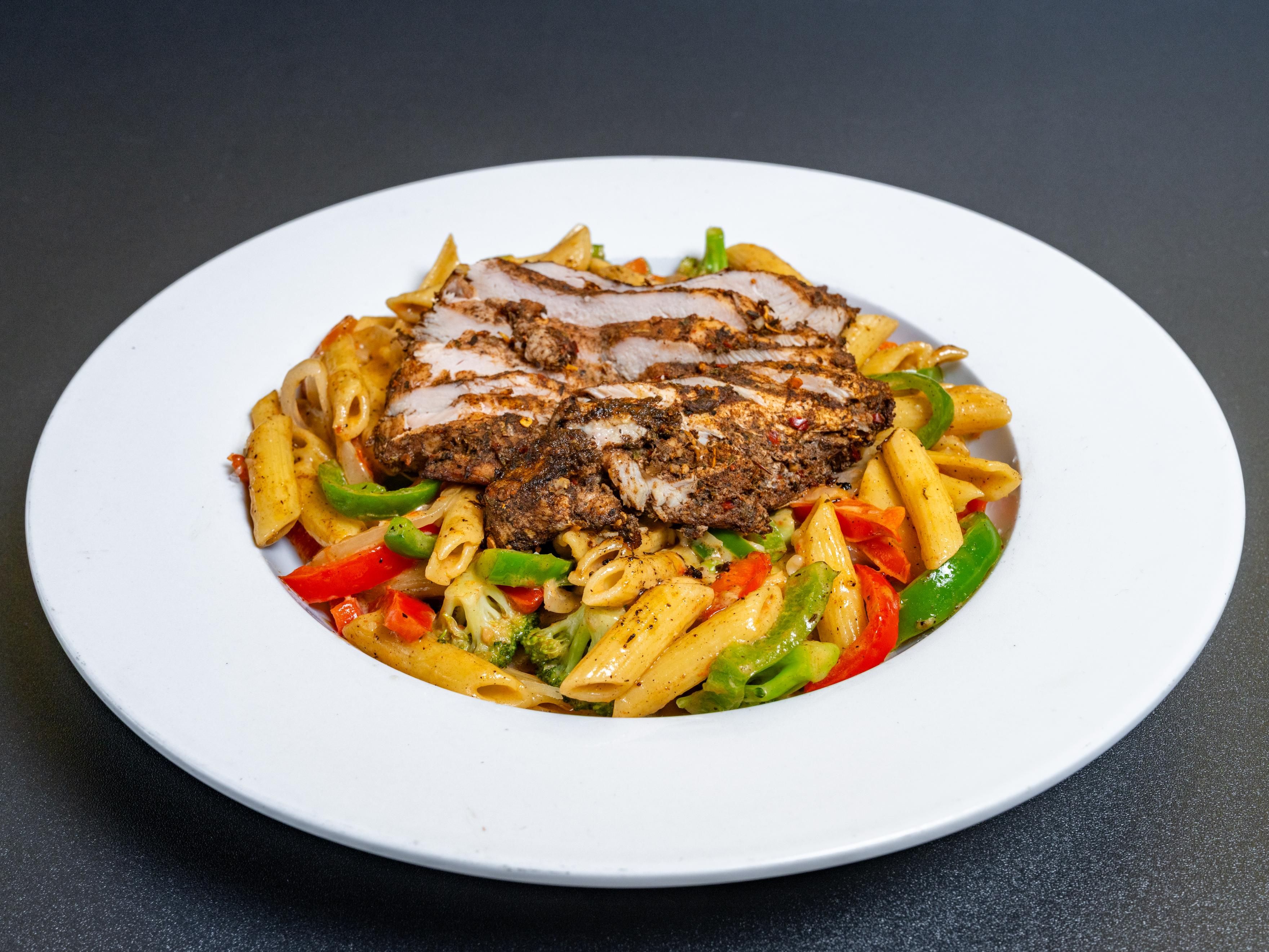 Whole Pan Jerk Chicken Pasta