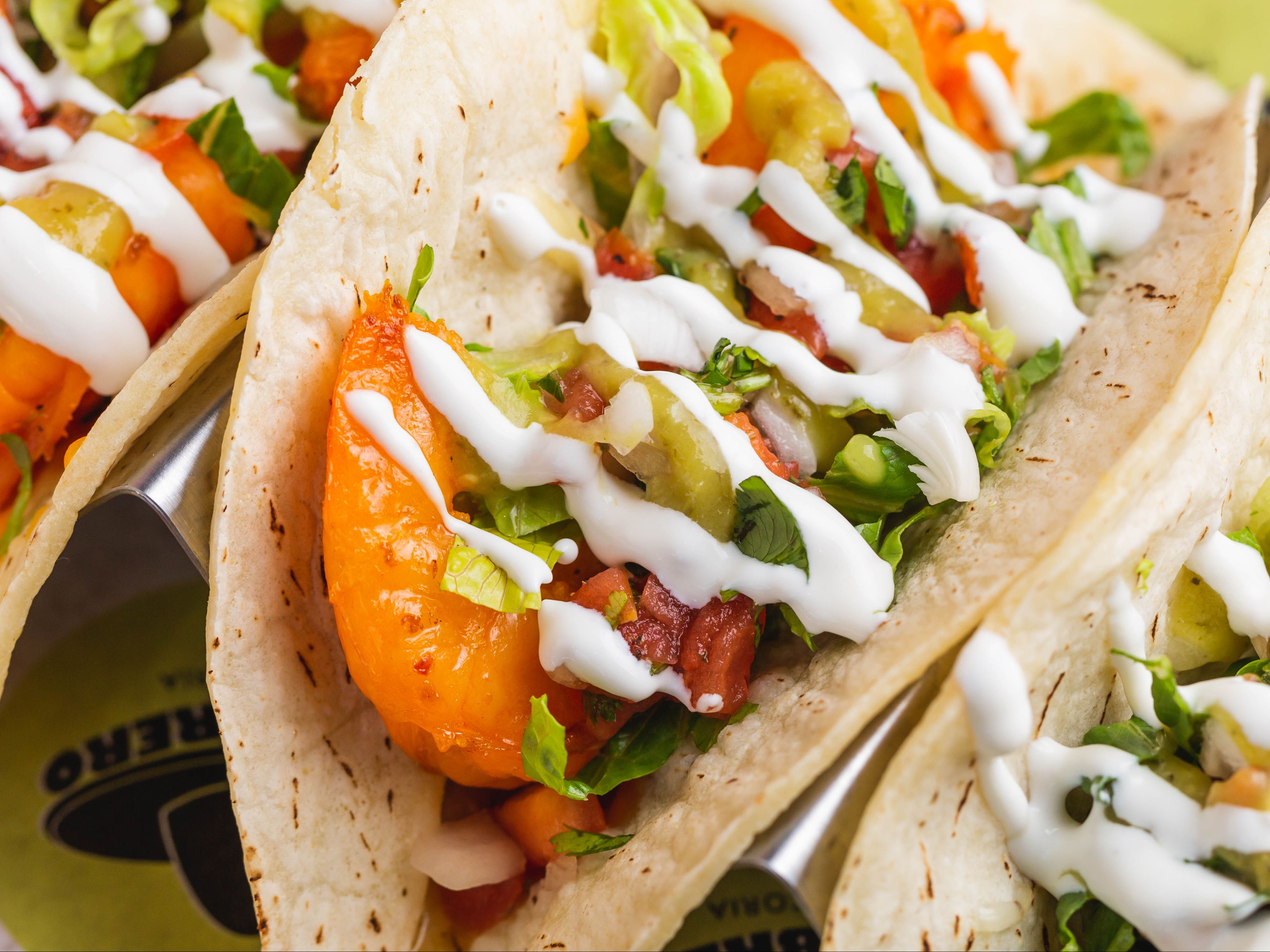 Shrimp A La Plancha Taco.