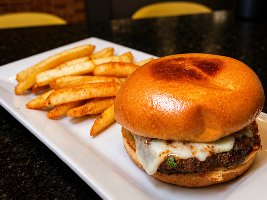 Mini Burger and Fries.