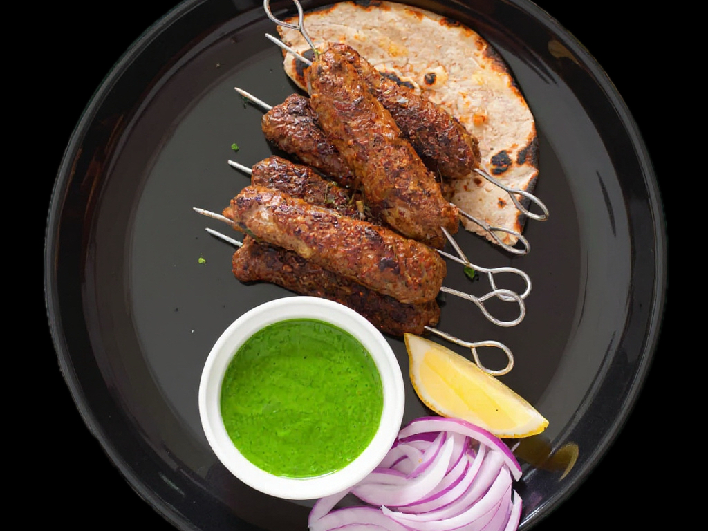 Lamb Seekh Kabab.