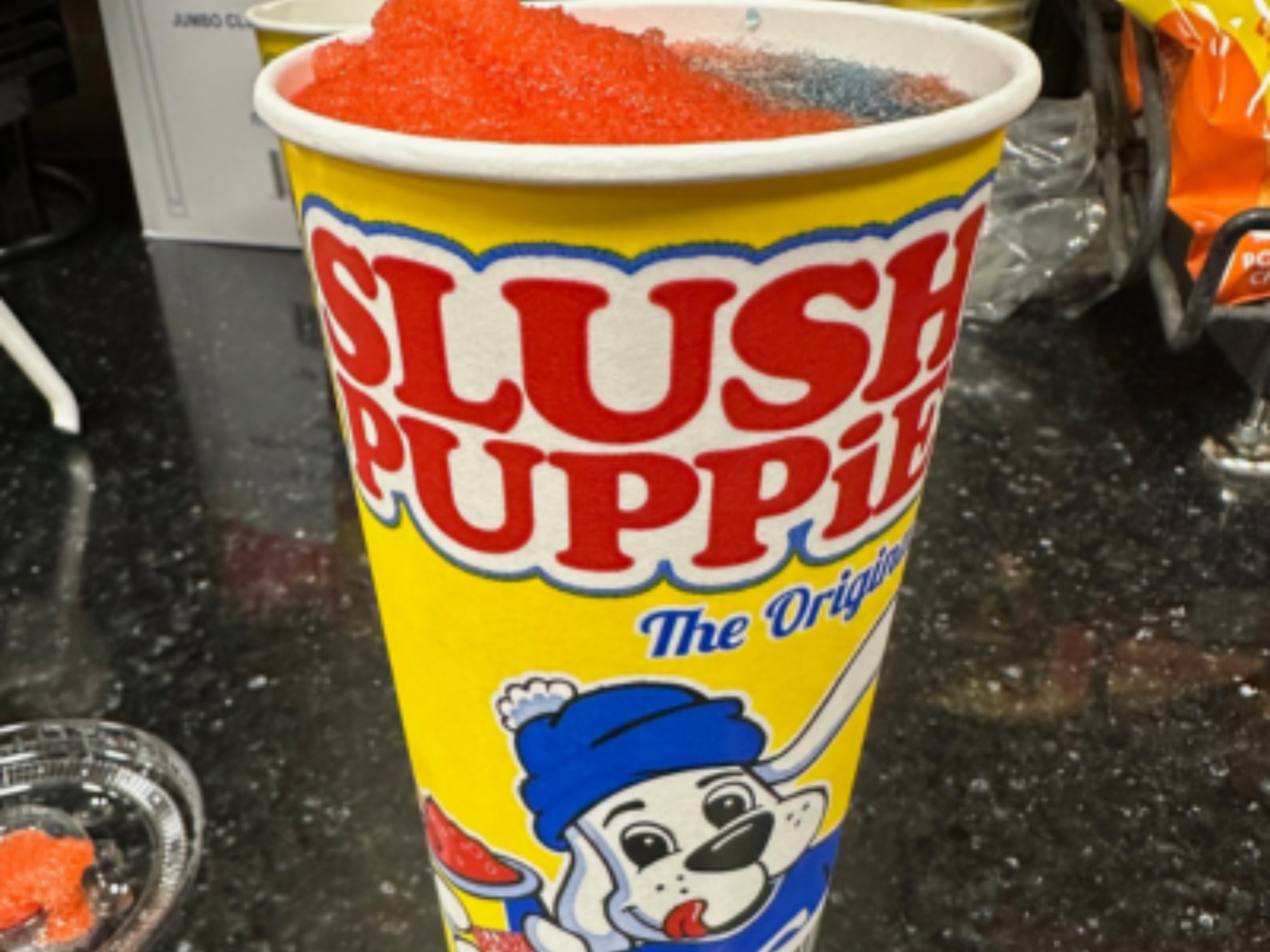 Large Slush Puppie.