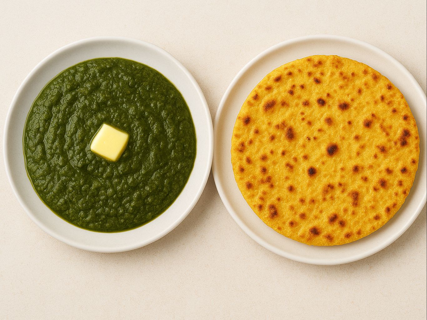 Sarson ka Saag/Makki Roti.
