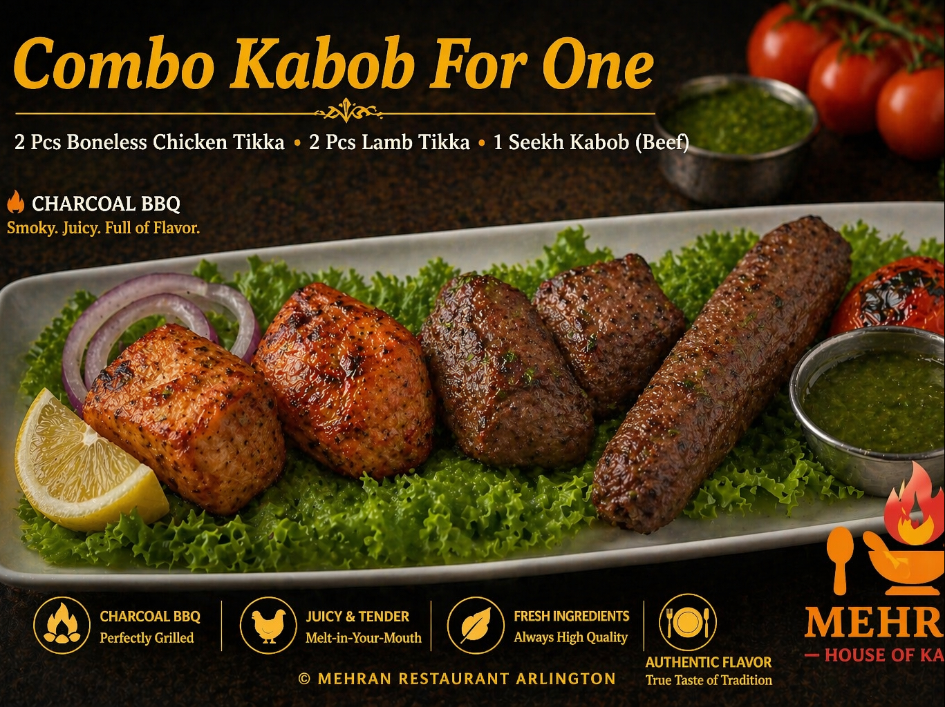 Combo Kabob For One