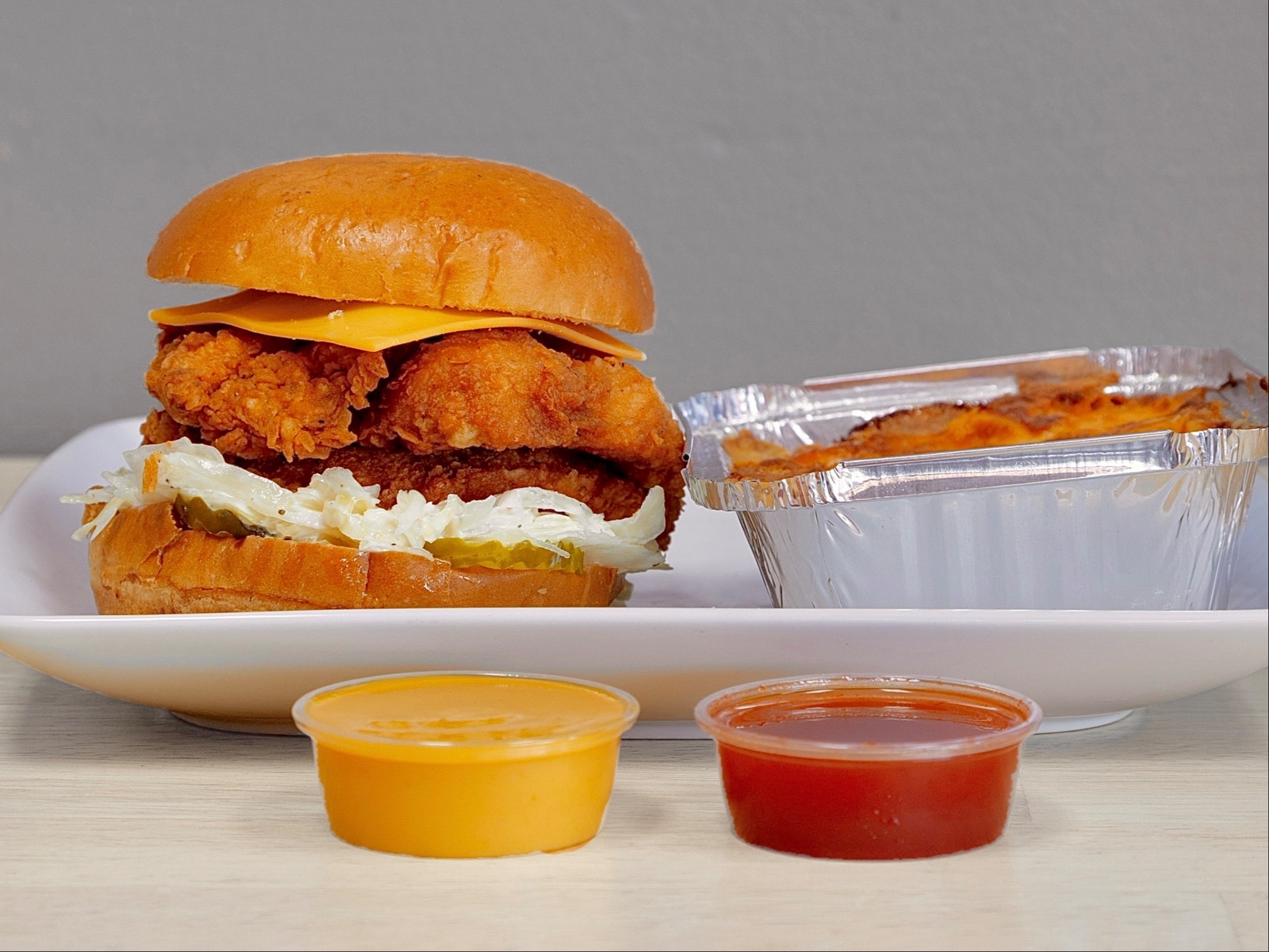 Nashville Hot Chicken Sandwich & 1 Side.