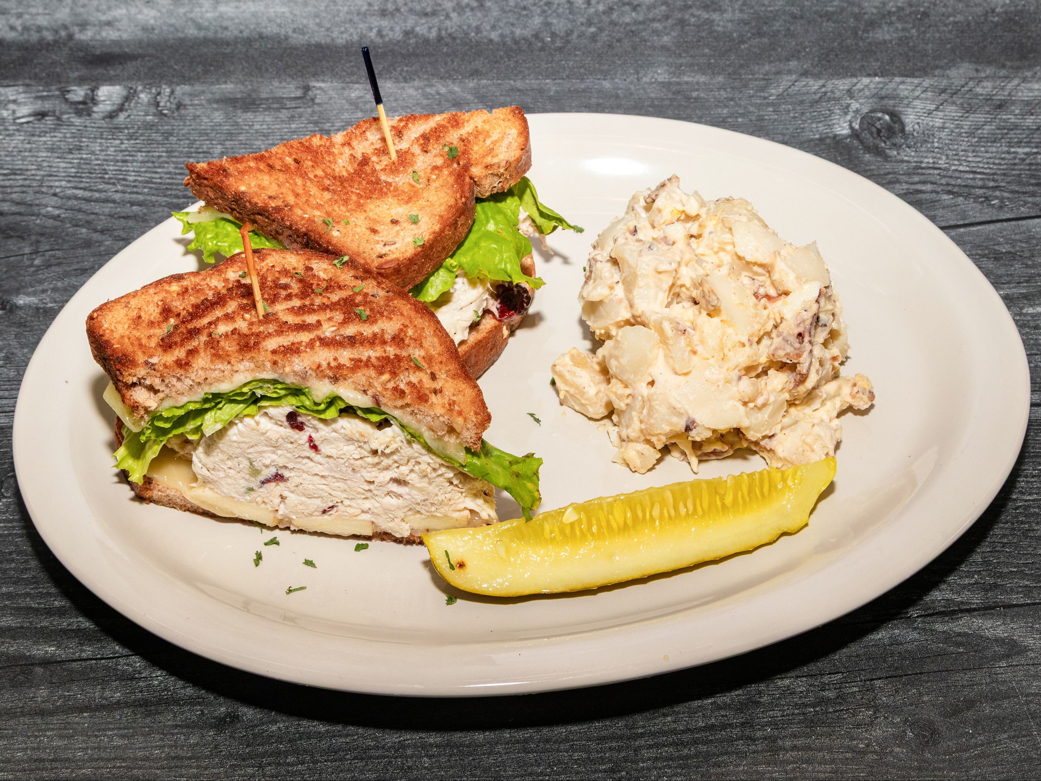 Cranberry Chicken Salad Sandwich.