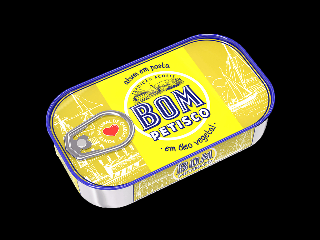 Bom Petisco Solid Tuna In Vegetable Oil.