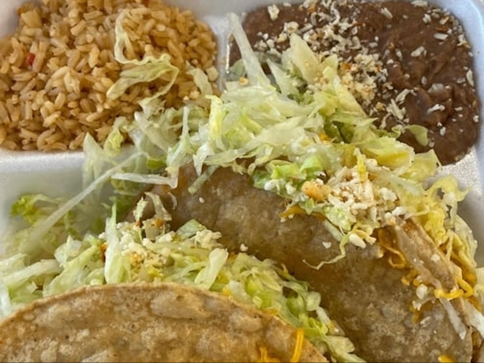 #4. Two Beef Tacos Plate.