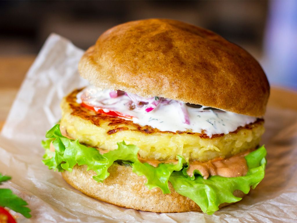 ALOO TIKKI BURGER.