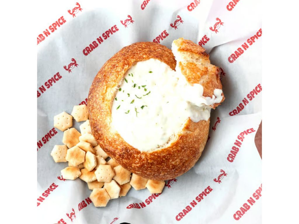 Clam Chowder on Bread Bowl.