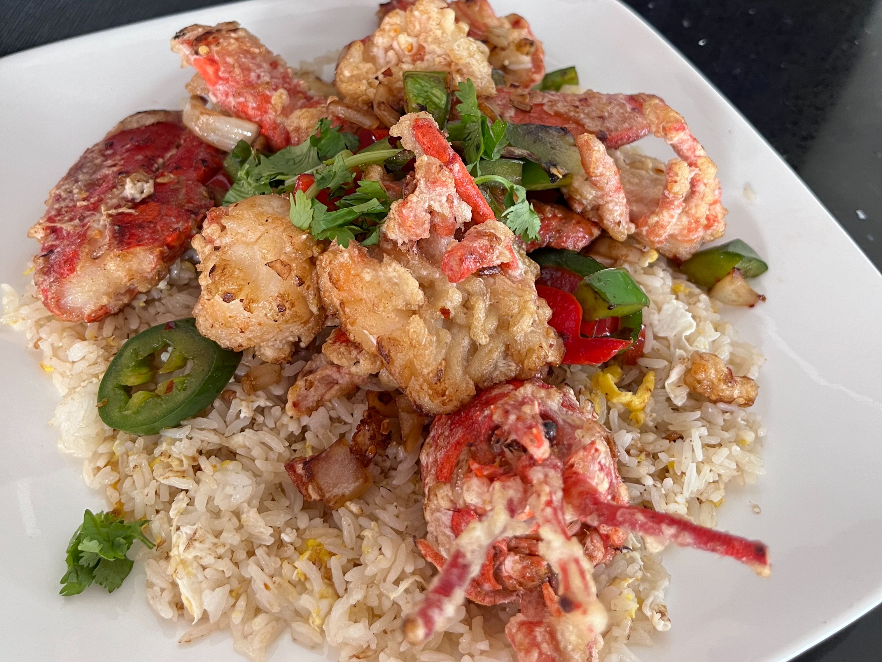 D2. Lobster Fried Rice.