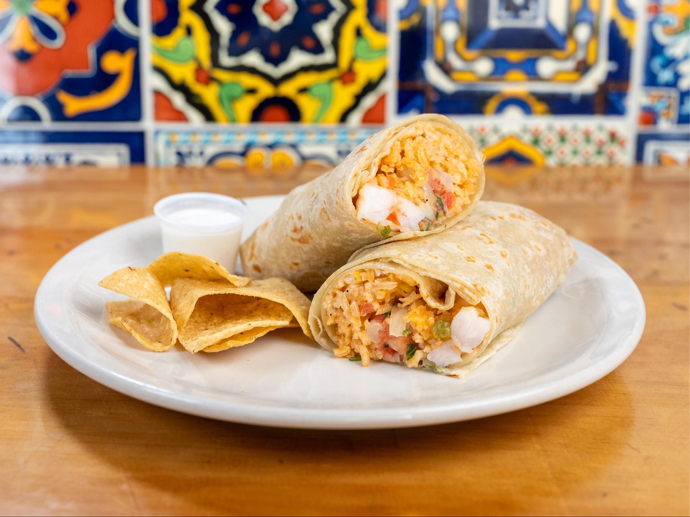 Shrimp Burrito.