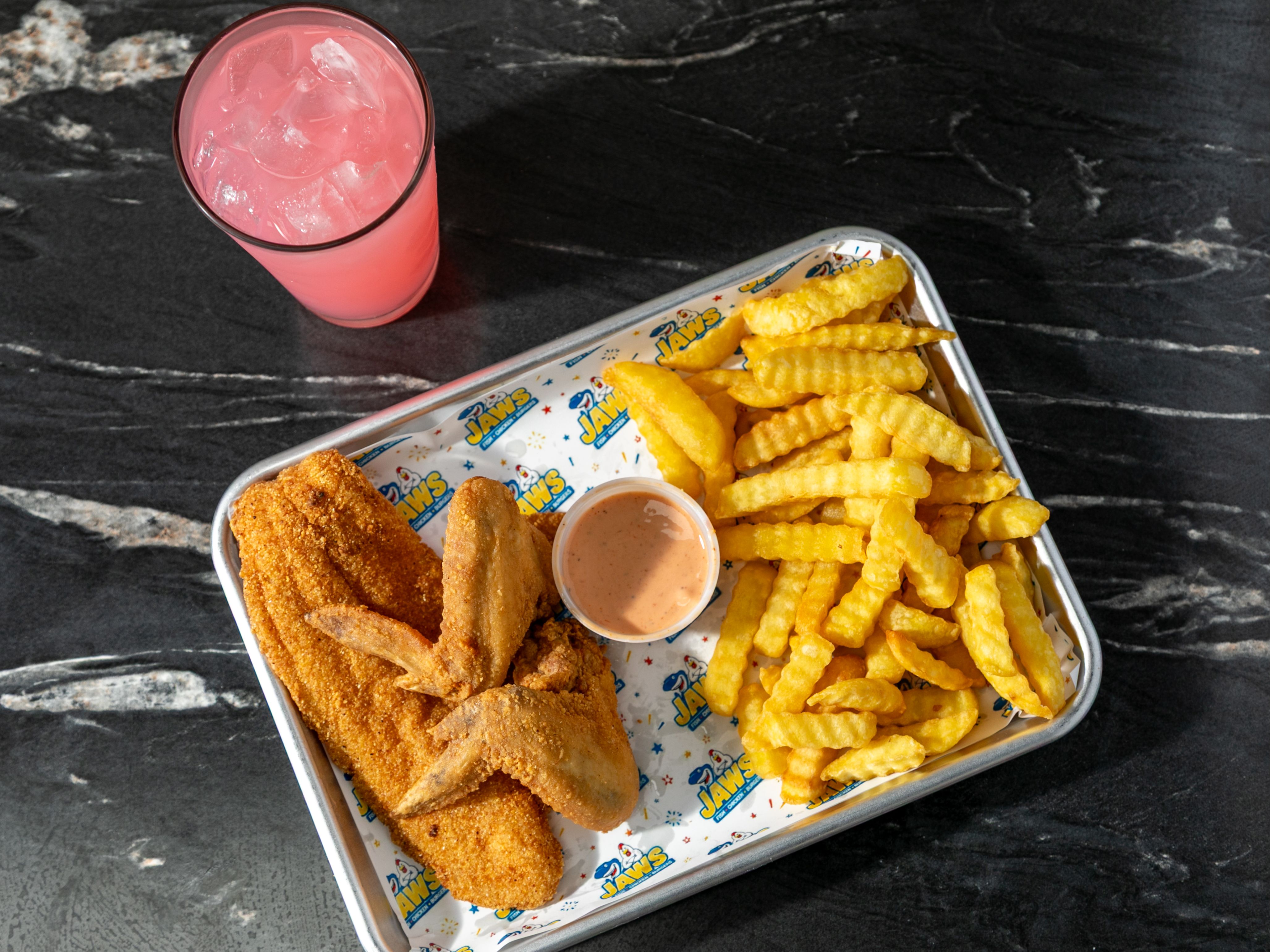 Combo #2: (1 Fish & 2 Wings or Leg N' Thigh).