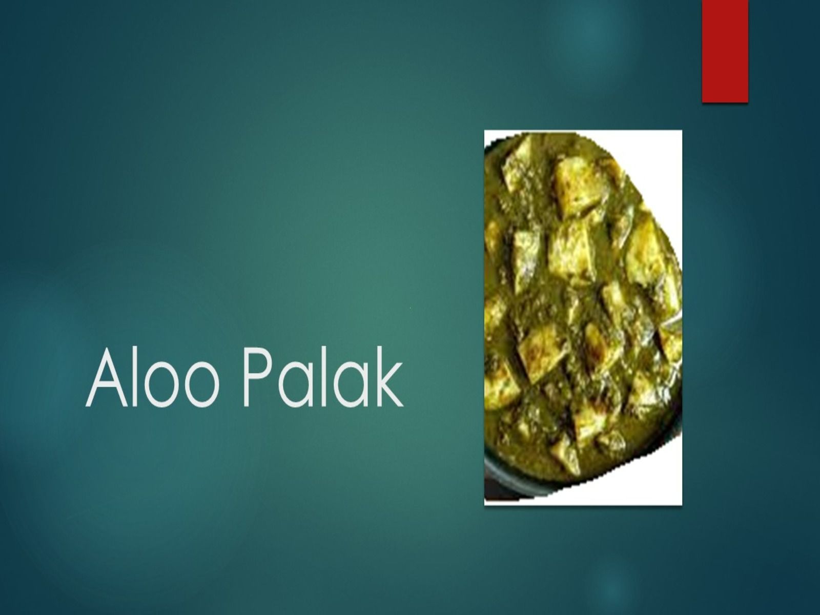 Aloo Palak