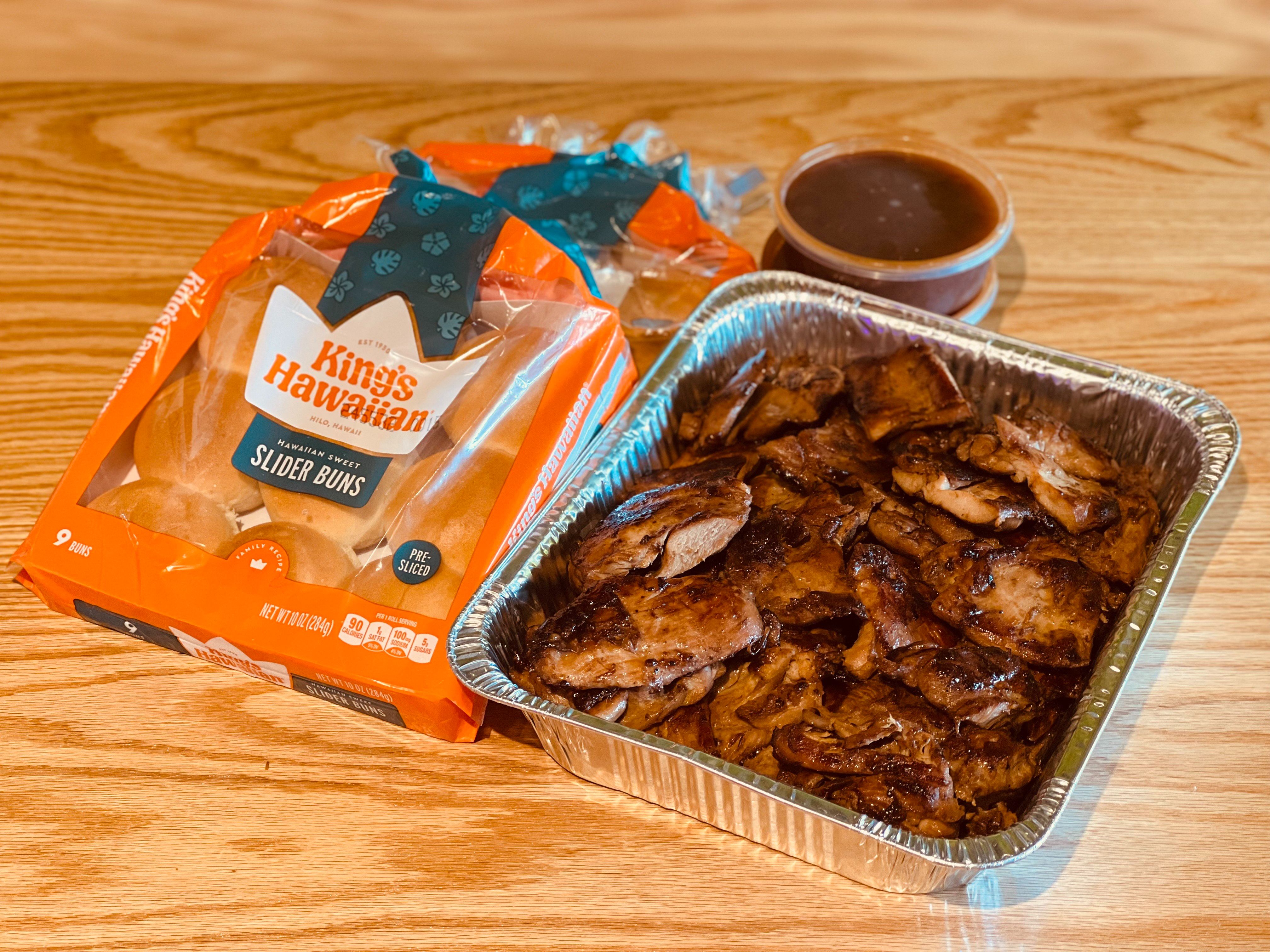 Catering Half Tray - BBQ Chicken Sliders.