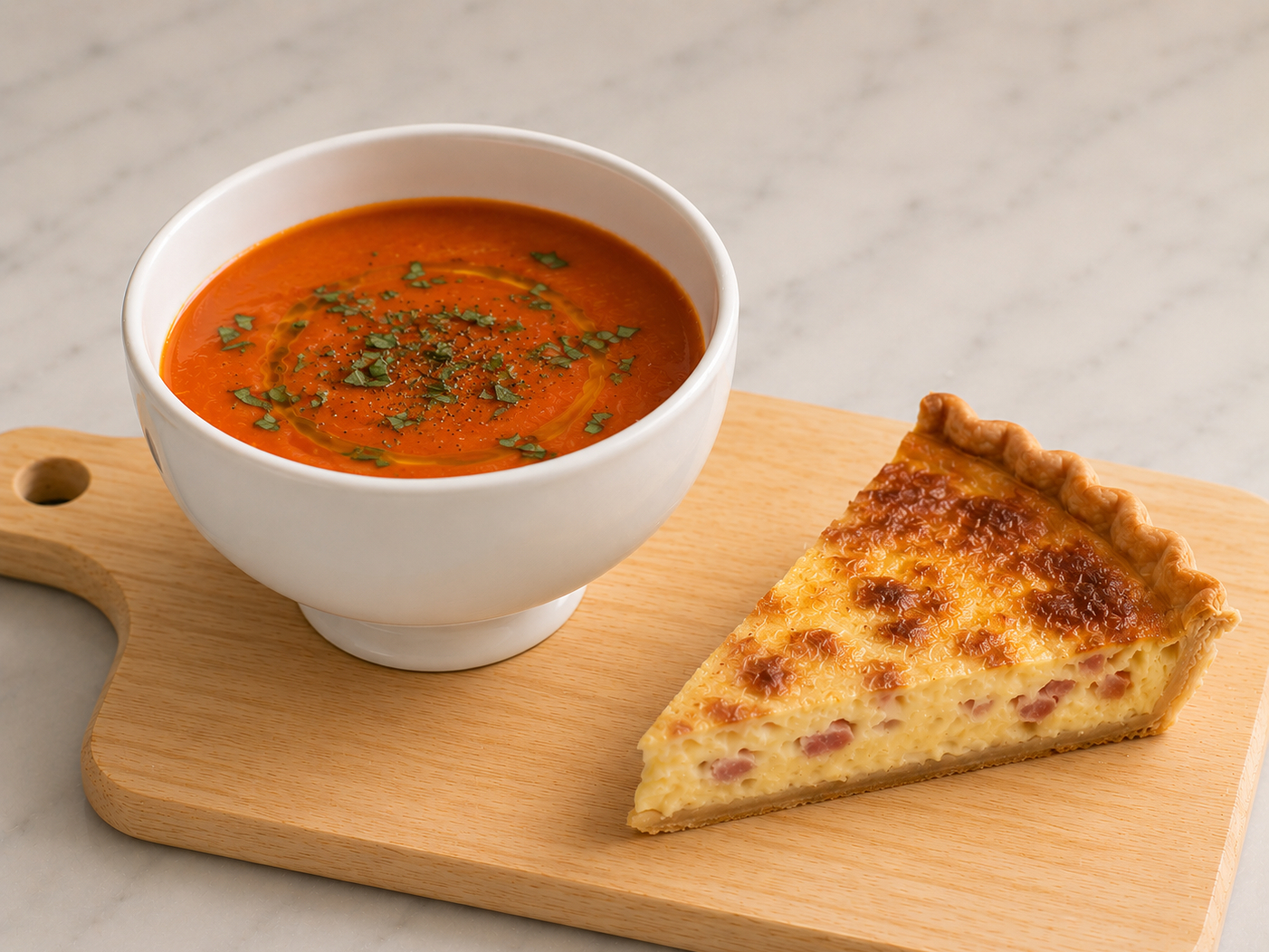 Lunch Combo 2 (Soup-Quiche).
