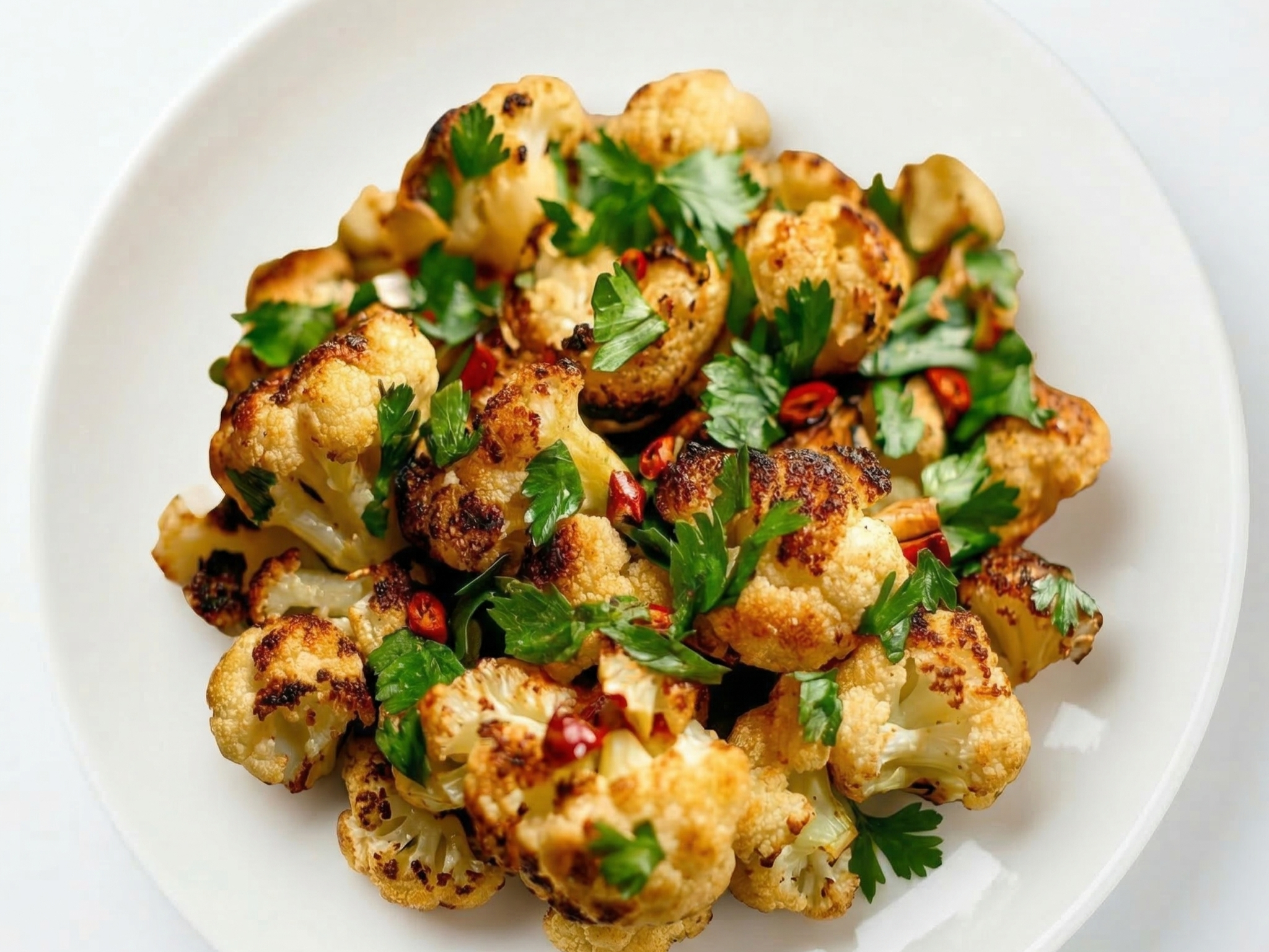 Roasted Cauliflower.