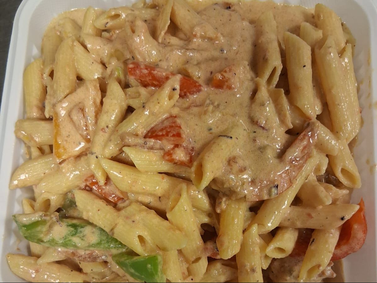 Jerk Shrimp Rasta Pasta.