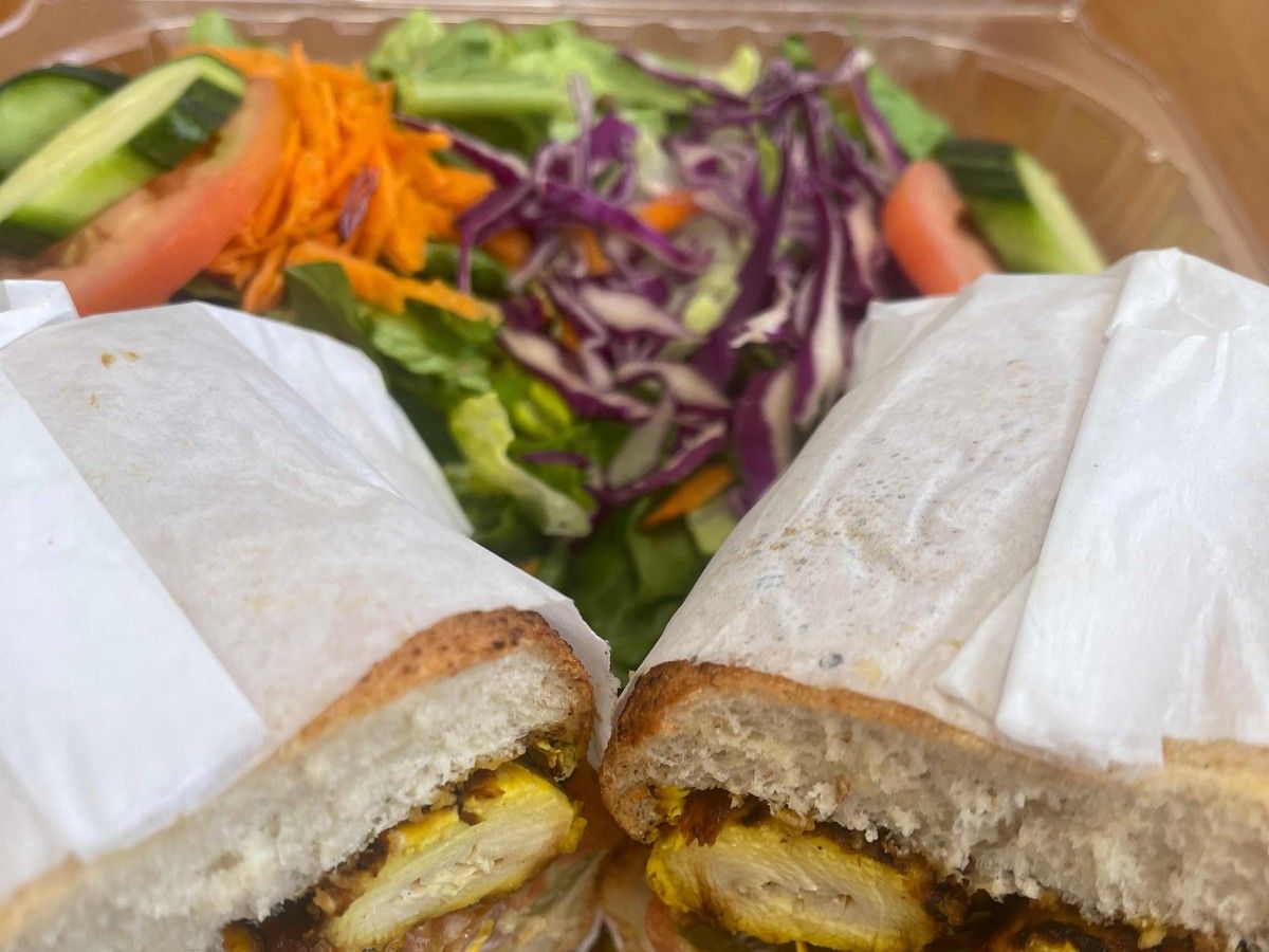 Juicy Chicken Tender Sandwich.