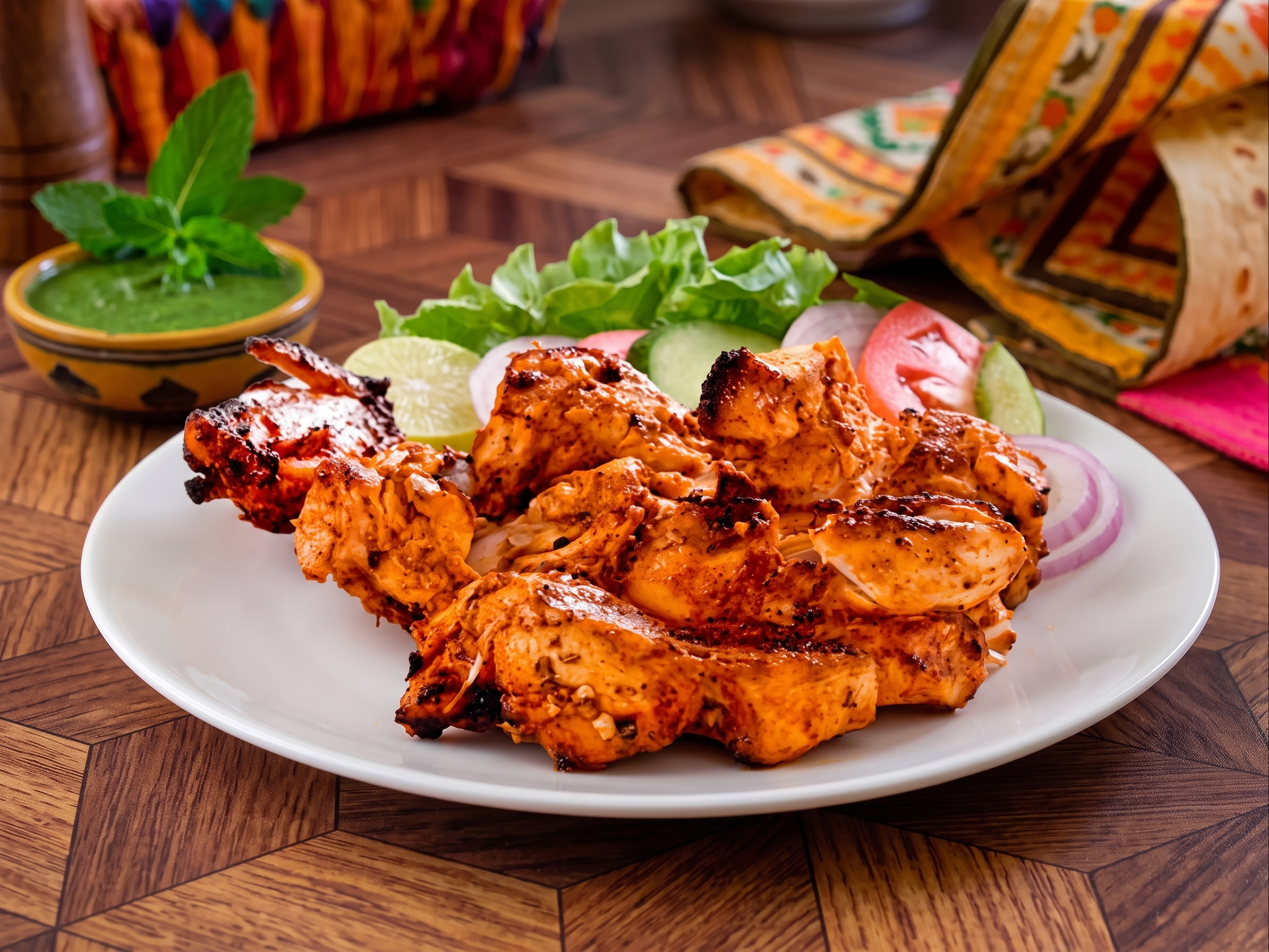 Chicken Tikka Boneless 6 Pcs.