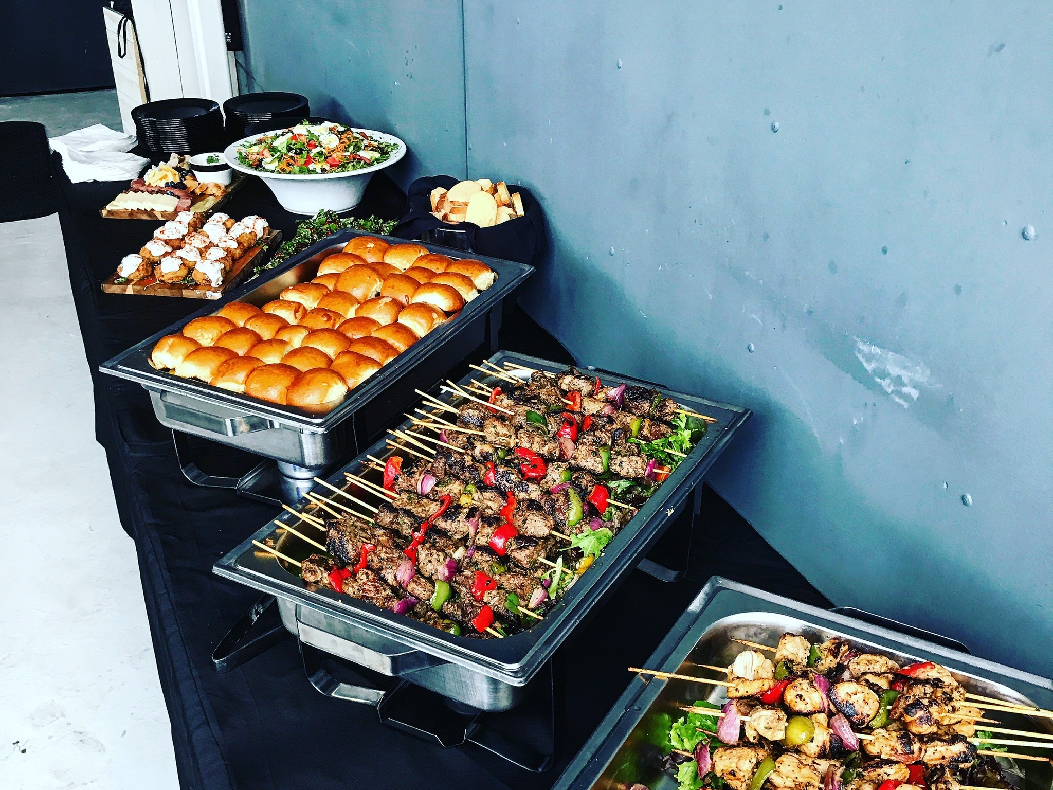 Fourth package $48 per person (min.20 people) includes 3 appetizer,4 entree, and 4 side..