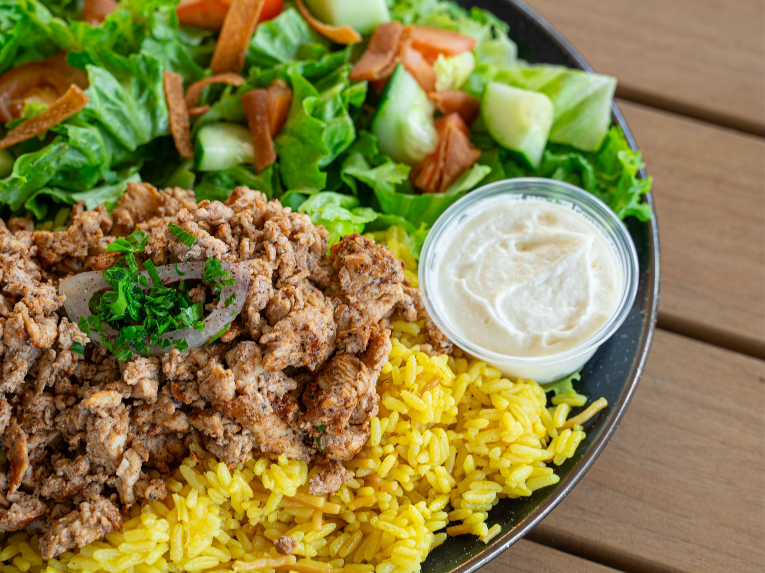 Chicken Shawarma Dinner.