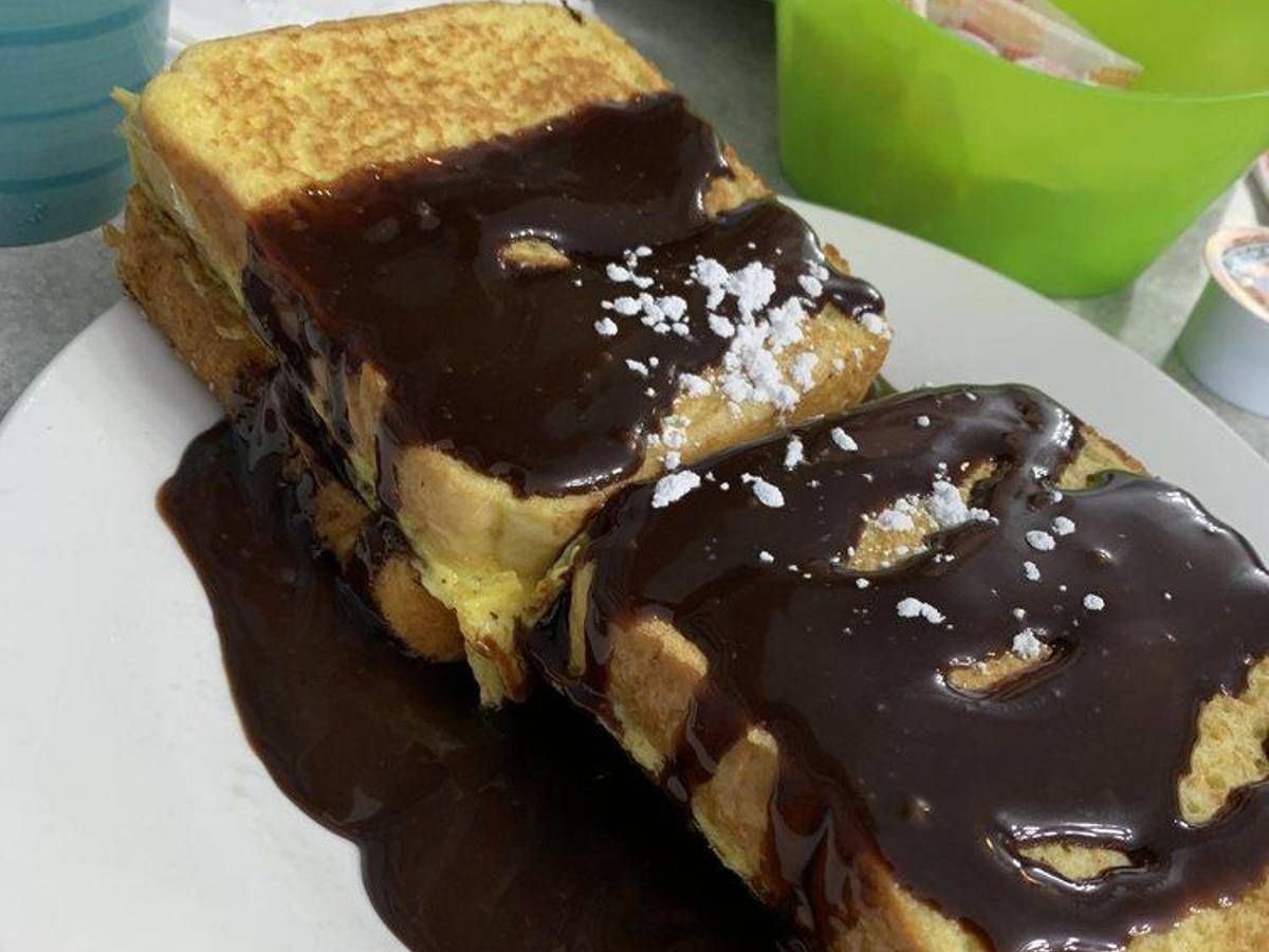 Boston Cream Stuffed French Toast.